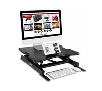 Duronic Sit-Stand Desk DM05D18 | Height Adjustable Office Workstation | 55x53cm