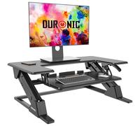 Duronic Sit-Stand Desk DM05D21 | Height Adjustable Office Workstation | 90x52cm