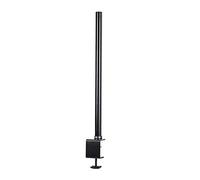 Duronic DM15 DM25 DM35 60cm Pole (60CM BK) Compatible with All Duronic Monitor Desk Mount Arms, Black Steel, 600mm Length, 32mm Diameter, Standard Clamp Included