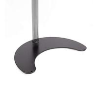 Duronic DM25D Stand for Pole | Attaches to Duronic DM15 DM25 DM35 DM453 Poles | Flat Freestanding Monitor Base for Desk | Heavy Duty | Alternative Installation Solution to Clamp or Grommet Fixing