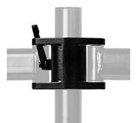 Duronic Dual Arm Holder DM25MJ, Joint Attachment Suitable for All DM25 Monitor Arms, Joins 2x DM25 Arms Together for Mounting onto Desk Mount Pole, Steel - Black