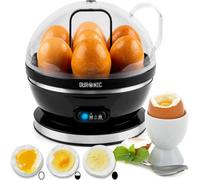 Duronic Electric Egg Boiler Eb27 Bk Steamer For Eggs Egg Boiler Machine Egg Poacher Machine For 7 Soft Medium Hard Boiled Eggs