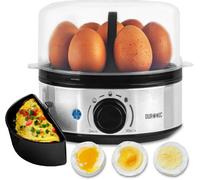 Duronic Electric Egg Boiler Eb50 Steamer For Eggs Egg Boiler Machine Egg Poacher Machine For 7 Soft Medium Hard Boiled Eggs