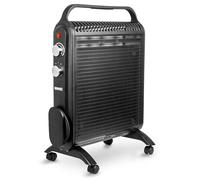 Duronic Electric Heater HV180 BK Oil Free Convection Heaters, Micathermic Panel Heaters, Portable Radiator with Mica Panels Convector Radiators for Heating Up Homes, Bedrooms, Offices & Garage Spaces