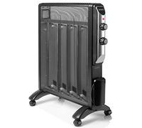 Duronic Electric Heater HV220 Oil Free Radiator Convection Heater 2000W Free Standing Radiator Mica Panel Heaters Portable Radiators with Micathermic Panels Convector for Home, Bedrooms, Offices