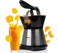 Duronic Electric Juicer Machine JE304 Citrus Squeezer, Fresh Hand Pressed Orange Juice Maker, Fruit Extractor Machines Ideal for Cold Press Oranges, Lemon, Lime, Grapefruit with 2 Cones & Pulp Filter