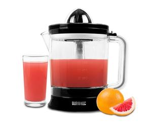 Duronic Electric Juicer Machine JE416 Citrus Squeezer, Fresh Hand Pressed Orange Juice Maker, Healthy Fruit Extractor Machines for Cold Press Oranges Lemon Lime Grapefruit with 2 Cones & Pulp Filter