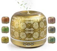 Duronic Essential Oil Diffuser AD43 500ml Electric Aroma Diffuser Compact Ultrasonic Aromatherapy Diffusers for Home Office Bedroom Spa with 7 LED Lights Oil Scented Humidifier for Relaxation Sleep