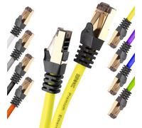 Duronic Ethernet Cable 3M Cat8 High Speed Network Internet Cable Rj45 Snagless Shielded Lead 2Ghz 2000Mhz 40 Gigabit - Yellow