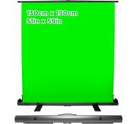 Duronic Floor Green Screen Backdrop Fps15 Portable Foldable Crease-Free For Projectors Home Office With Stand And Carry Case