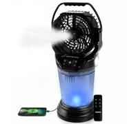 Duronic Fm6 Electric Portable Misting Fan, 2L, Rechargeable, 15W, Black