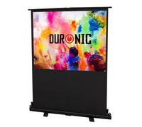 Duronic FPS100/43 100" Freestanding Projector Screen, 100 Inch Wall Mountable HD Projector Screen, 4:3 Ratio, White +1 Gain Factor (203x152cm/80x60in)