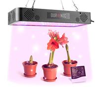 Duronic Hanging Grow Light GLH60 | Indoor Garden Lamp for Plants or Herbs | 60x LED Full Spectrum Bulbs: White, Red & Blue| Double Switch / 2 Modes: Veg & Bloom | Heat Dissipation System | 600W