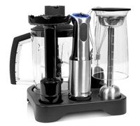 Duronic Hb8010 Hand Blender Set, 5-Speed Immersion Stick Blender With 4 Attachments 2 Jugs And Storage Stand, 800W - Black