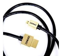 Duronic HDMI Cable HDAD /1.5 | 1.5 Metre | BLACK | 2.0 2160p 4K Ultra-High-Speed HDMI to Micro HDMI Lead | 24K Gold Plated Male Connectors | For Smartphones, Android Tablets, Digital Cameras