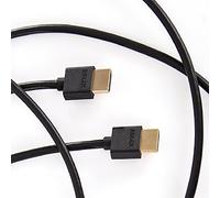 Duronic HDMI Cable [ HDCB /1 ] High Speed 1M Lead, High Speed HDMI Cable 24K with Gold Plated Connectors & Slimline Black Wire, Ideal for Watching SkyHD Virgin & Playing PS4 Xbox Nintendo