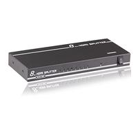 Duronic HDMI Splitter Box HS18-8 Way | 1080p High Definition 3D Enabled | Displays 1 Source to Multiple Screens | Computer, Laptop, Games Console