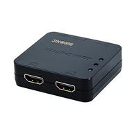 Duronic HS12 - 2 Way HDMI Splitter Box - Latest High Performing HDMI Technology - 1 Input 2 Output - Full HD 1080p 3D Enabled - Displays 1 HD Source To 2 TV's