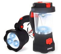 Duronic Camping Lantern Rechargeable LED Camping Light Hurricane, 5W Wind Up Flashlight Torch Lanterns for Hiking, Wind-up Emergency Light with 3 Light Modes for Outdoor Activities