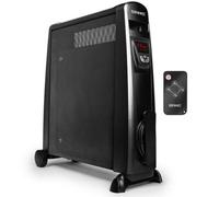 Duronic Hv102 Bk Electric Heater With Mica Panels, 2.5Kw Power, Digital Display, Remote Control, 3 Heat Settings (Black)