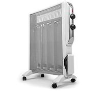 Duronic Oil Free Radiator Electric Heater HV220 WE Free Standing Radiator Convection Heaters Mica Panel Heaters Portable Radiators with Micathermic Panels Convector for Home Bedroom Office Any Room