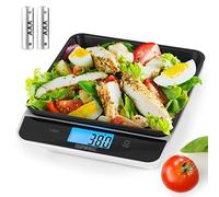 Duronic KS100 BK Digital Kitchen Scale With Mixing Bowl, 5kg, 1.2L, Black | Clear LCD Screen, Precise Tare Function, For Baking And Cooking, Pet Food Measurement, Postal Parcel Weighing, Liquid Volume