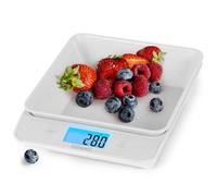 Duronic Ks100 /wh Digital Kitchen Scale With Bowl, 5Kg, Lcd Backlit Display, Tare Function, 1G Precision White/white