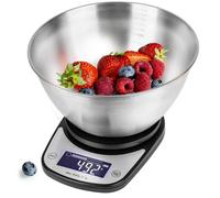 Duronic Ks5000 Bk/ss Digital Kitchen Scale With Bowl, 5Kg, Lcd Backlit Display, Tare Function, 1G Precision - Black
