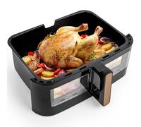 Duronic Large Drawer AFD1 BG Large Drawer ONLY 2024 VERSION ONWARDS, 10L Drawer Specifically for The Duronic AF24 Air Fryer, One Big Sync Cook Cooking Tray for Dual Zone Air Fryer Black Gold