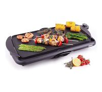 Duronic Large Teppanyaki Grill GP20 Electric BBQ Indoor BBQ Grilling for Party Teppanyaki Grills XL Barbecue Grill Electric Griddle Hot Plate Large Non-Stick Easy Clean Table Top Grilling 52x27cm