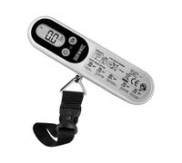 Duronic LS1014 Digital Luggage Scales, Weighs Suitcases, Cabin Bags & Backpacks, 50kg Capacity, Programmable, For Air Flight/Travel/Holiday (silver)