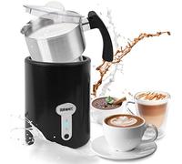 Duronic Milk Frother Electric MF500 BK Coffee Milk Frothers Steamer, Automatic Hot and Cold Foam Maker, Hot Chocolate Machine with Milk Heater and Warmer for Latte Froth, Coffees and Matcha