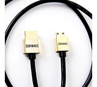 Duronic Mini HDMI Cable [ HDAC /3] | 3 Metre | BLACK | 2.0 2160p 4K Ultra-High-Speed HDMI to Mini HDMI Lead | 24K Gold Plated Male Connectors | For DSLR Digital Camera, Camcorder, MP4 Player, Tablet