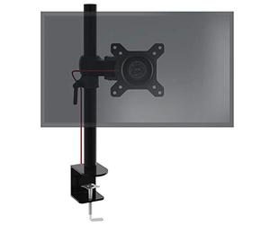 Duronic Monitor Arm Single DM351X1, Single Arm Stand for One 13-27” PC Screen, Stand with VESA 75 100, Desk Mount with 10kg Capacity for Home Office Work