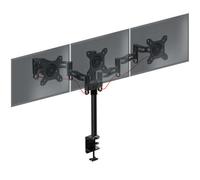 Duronic Triple Monitor Arm Stand DM353, Triple Monitor Stand Adjustable PC Desk Mount for 13-22” Screens 3 Monitors Mount with VESA 75 100 and 8kg Capacity for Home Office Work