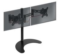Duronic Monitor Arm Stand DM35D2 | Freestanding Double PC Desk Mount | Aluminium
