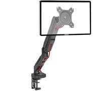Duronic DMDC5X1 Single Monitor Arm Desk Mount for 13-27" PC Screen - Gas Height Adjustable Stand With VESA 75 100 - Riser for Home Office Work