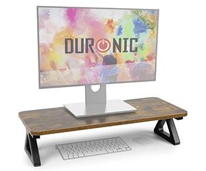 Duronic Monitor Stand Riser DM06-1 AO, Laptop/Screen Stand for Desktop, Support Shelf for a PC Computer Monitor, 10kg Capacity, 63cm x 30cm - Antique Oak Wood Effect