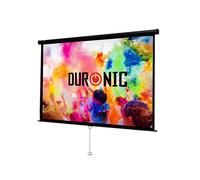 Duronic Projector Screen MPS100 /169 100’’ Manual Projection Screen Size: 221x124cm Matt White Pull Down | Home Cinema School Office 4K 8K Ultra HD 3D