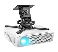 Duronic PB03XB Projector Mount | Ceiling Mount Bracket | 30 lbs Capacity | Universal | Heavy Duty | Fixings Included | 306° Rotation, 40° Swivel, 60° Tilt for One