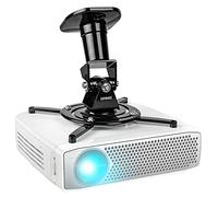 Duronic Projector Mount Stand for Ceiling or Wall Bracket PB01XB | 10kg Capacity | Multi-Fit Projector Bracket| Adjustable Clamp | Tile Swivel Rotate