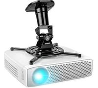 Duronic PB01XB Projector Mount, Ceiling/Wall Bracket, 10kg Capacity, Universal, Heavy Duty, Fittings Included, Rotate 360