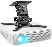 Duronic Projector Mount Stand Pb03Xb 10Kg Capacity Universal Adjustable Clamp Tilt Swivel Rotate For Ceiling Wall Bracket, Black