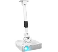 Duronic PB06XL Projector Mount, Ceiling/Wall Bracket, 13.6kg Capacity, Universal, Heavy Duty, Fittings Included, Rotate 360