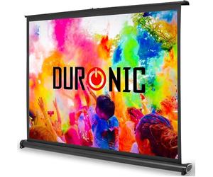 Duronic Projector Screen DPS50 /43, Portable 50” Desktop Projection Screen for School Home Theatre, Table-Top projector screen with 4:3 Ratio