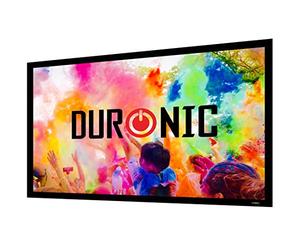 Duronic Projector Screen FFPS120/169, 120-Inch Fixed Frame Projection Screen, Wall Mountable, 1 Gain, HD High Definition Image, 16:9 Ratio, Ideal for Home Theatre, Classroom, Officec