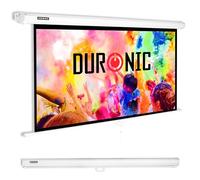 Duronic Projector Screen MPS100 /169 Manual Projection Screen 100” Pull Down Movie Screen 16:9 Ratio Ideal for Home Theatre Office Classroom