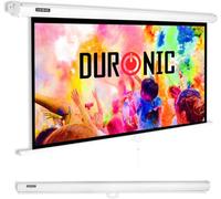 Duronic Projector Screen Mps90 /169 We 90 Inch Pull Down Movie Screen 16:9 Ratio Theatre Cinema Screen For Home Office Class