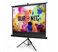 Duronic TPS86 86' Projection Screen, 175cm x 131cm, 4K 8K Ultra HDR 3D Ready, Tripod Mount, Matte White, Black & White
