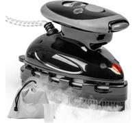 Duronic Travel Iron Si2 BK Mini Irons, 50ml Tank, Steam Iron, 375W Lightweight Portable Ironing, Compact, Variable Heat Settings For Holiday Quilting Patchwork Applique Craft - Black